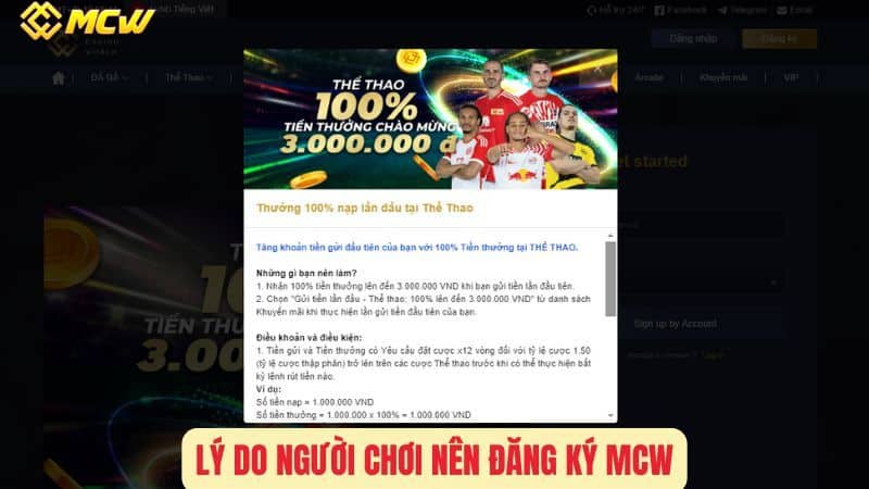 Lý Do Người Chơi Nên Đăng Ký MCW