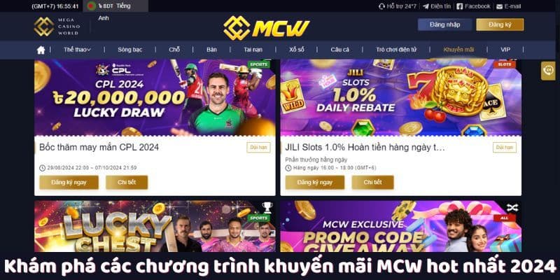 Khám phá các chương trình khuyến mãi MCW hot nhất 2024